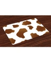 AMBESONNE COW PRINT PLACE MATS, SET OF 4
