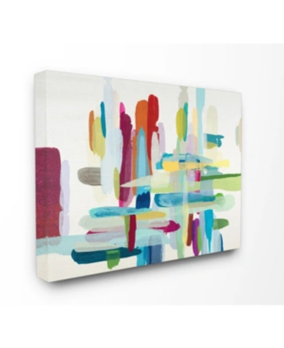 Stupell Industries Colorful Cross Hatch Abstraction Canvas Wall Art, 30" X 40" In Multi