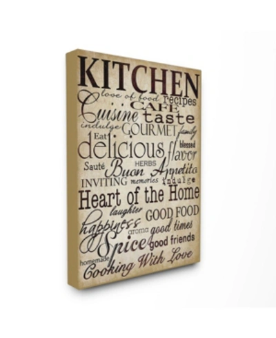 Stupell Industries Home Decor Words In The Kitchen Off White Canvas Wall Art, 30" X 40" In Multi