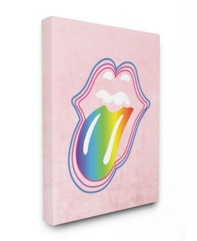 Stupell Industries Rainbow Mouth Canvas Wall Art, 30" X 40" In Multi
