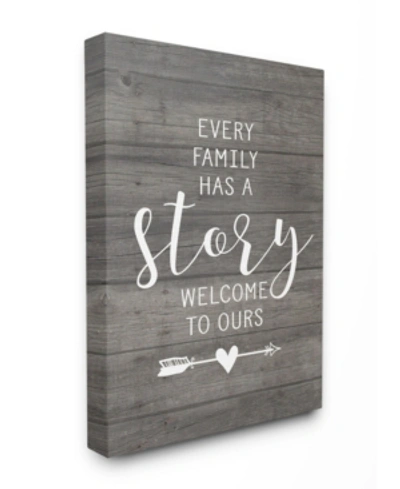 Stupell Industries Every Family Has A Story Canvas Wall Art, 30" X 40" In Multi