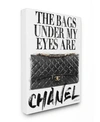 STUPELL INDUSTRIES GLAM BAGS UNDER MY EYES BLACK BAG CANVAS WALL ART, 30" X 40"