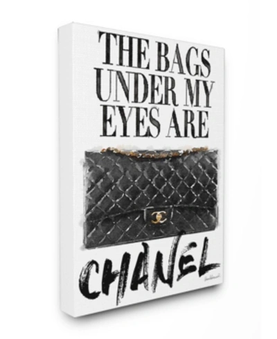 Stupell Industries Glam Bags Under My Eyes Black Bag Canvas Wall Art, 30" X 40" In Multi