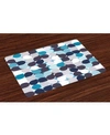 AMBESONNE ABSTRACT PLACE MATS, SET OF 4