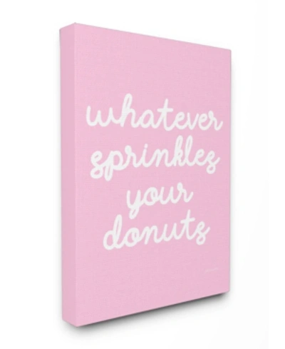 Stupell Industries Whatever Sprinkles Your Donut Canvas Wall Art, 30" X 40" In Multi