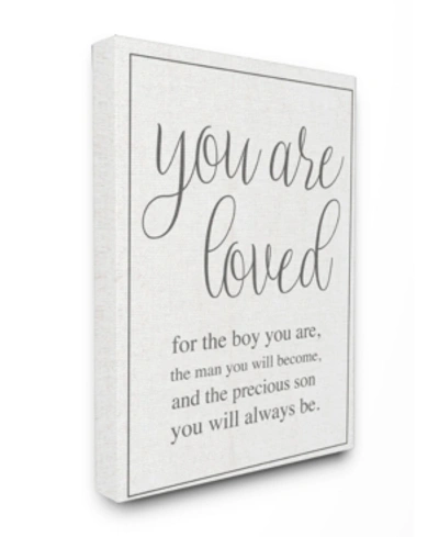 Stupell Industries You Are Loved Canvas Wall Art, 30" X 40" In Multi