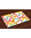 Ambesonne Summer Place Mats, Set Of 4 In Multi