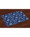 Ambesonne Place Mats, Set Of 4 In Blue