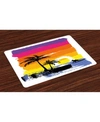 AMBESONNE RIDE THE WAVE PLACE MATS, SET OF 4