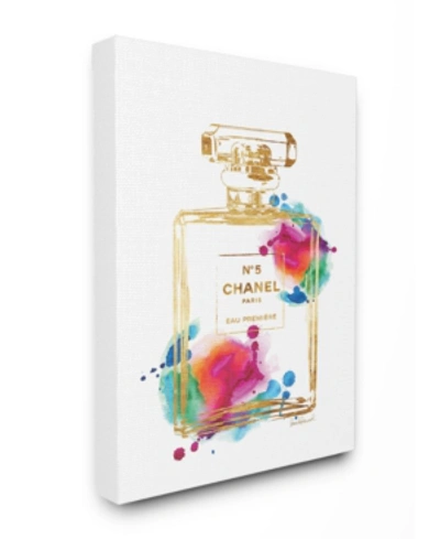 Stupell Industries Fashion Perfume Gold Rainbow Canvas Wall Art, 30" X 40" In Multi