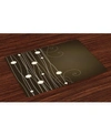 AMBESONNE CHOCOLATE PLACE MATS, SET OF 4