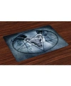AMBESONNE HORROR HOUSE PLACE MATS, SET OF 4