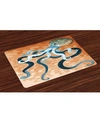 AMBESONNE OCTOPUS PLACE MATS, SET OF 4