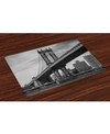 AMBESONNE NEW YORK PLACE MATS, SET OF 4