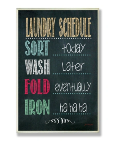Stupell Industries Home Decor Laundry Schedule Chalkboard Bathroom Wall Plaque Art, 12.5" X 18.5" In Multi