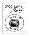 STUPELL INDUSTRIES BROOKLYNS BEST FARMERS MARKET WALL PLAQUE ART, 10" X 15"