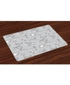 Ambesonne Place Mats, Set Of 4 In Multi