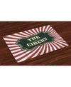Ambesonne Circus Place Mats, Set Of 4 In Emerald