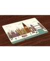 AMBESONNE LONDON PLACE MATS, SET OF 4