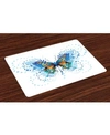 AMBESONNE SWALLOWTAIL BUTTERFLY PLACE MATS, SET OF 4