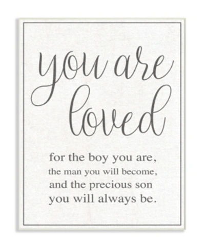 Stupell Industries You Are Loved Wall Plaque Art, 10" X 15" In Multi