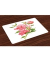 AMBESONNE WATERCOLOR PLACE MATS, SET OF 4