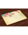 Ambesonne Floral Place Mats, Set Of 4 In Multi