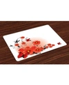 AMBESONNE POPPY PLACE MATS, SET OF 4