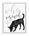 STUPELL INDUSTRIES WHO RESCUED WHOM? DOG TYPOGRAPHY WALL PLAQUE ART, 10" X 15"
