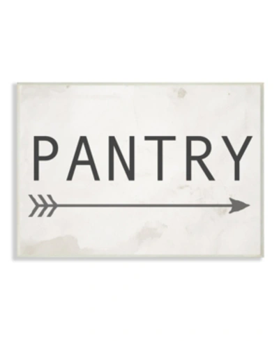 Stupell Industries Pantry Sign With Arrow Wall Plaque Art, 10" X 15" In Multi