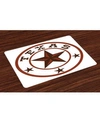 AMBESONNE TEXAS STAR PLACE MATS, SET OF 4