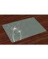 Ambesonne Place Mats, Set Of 4 In Multi