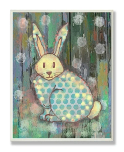 Stupell Industries The Kids Room Distressed Woodland Rabbit Wall Plaque Art, 12.5" X 18.5" In Multi