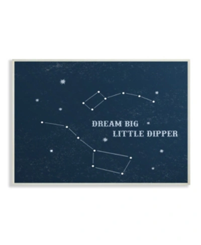 Stupell Industries Dream Big Little Dipper Stars Wall Plaque Art, 12.5" X 18.5" In Multi