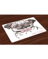 AMBESONNE PUG PLACE MATS, SET OF 4
