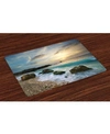 AMBESONNE OCEAN PLACE MATS, SET OF 4