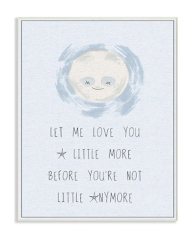 Stupell Industries Love You A Little More Blue Moon Wall Plaque Art, 10" X 15" In Multi