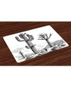 AMBESONNE CACTUS PLACE MATS, SET OF 4