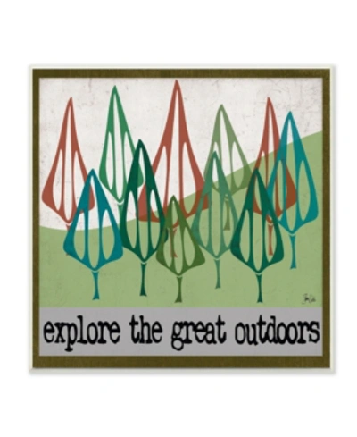 Stupell Industries Explore The Great Outdoors Wall Plaque Art, 12" X 12" In Multi