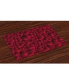 AMBESONNE MAROON PLACE MATS, SET OF 4