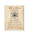 STUPELL INDUSTRIES HOME DECOR LIFE IS LIKE A CAMERA INSPIRATIONAL WALL PLAQUE ART, 12.5" X 18.5"