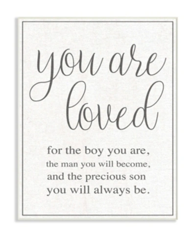 Stupell Industries You Are Loved Wall Plaque Art, 12.5" X 18.5" In Multi