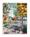 Stupell Industries Geometric New England Fall Scene Wall Plaque Art, 12.5" X 18.5" In Multi