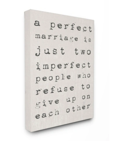 Stupell Industries A Perfect Marriage Canvas Wall Art, 16" X 20" In Multi
