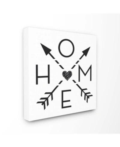 Stupell Industries Arrows To Home And Heart Canvas Wall Art, 24" X 24" In Multi