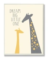 Stupell Industries Home Decor Dream Big Little One With Giraffes Wall Plaque Art, 12.5" X 18.5" In Multi