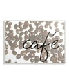STUPELL INDUSTRIES CAFE COFFEE BEANS IN CURSIVE WALL PLAQUE ART, 12.5" X 18.5"