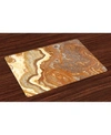 Ambesonne Marble Place Mats, Set Of 4 In Multi