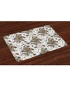 Ambesonne Colorful Place Mats, Set Of 4 In Multi