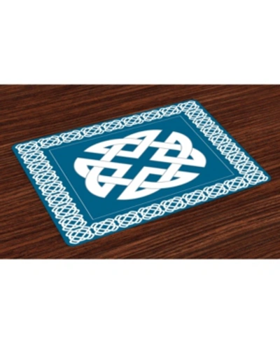 Ambesonne Celtic Place Mats, Set Of 4 In Multi